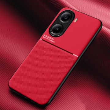 Redmi Turbo 4 Classic Tilt Strip Magnetic Hybrid TPU Phone Case Red - 1