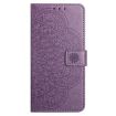 Xiaomi Poco F7 Pro/Ultra Purple Flower Embossed Leather Phone Case - 2