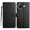 Xiaomi Poco F7 Pro/Ultra Black Flower Embossed Leather Phone Case - 1