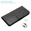 Xiaomi Poco F7 Pro/Ultra Black Flower Embossed Leather Phone Case - 6