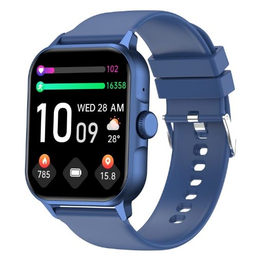 ZW36A Smart Watch - 1.83" BT Call, Blood Oxygen/Pressure/Heart Rate (Blue) - 1