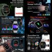ZW69 1.97" AMOLED Smart Watch, BT Call, Blood Oxygen/Heart Rate, Green - 6