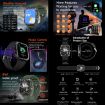 ZW69 1.97" AMOLED Smart Watch, BT Call, Blood Oxygen/Heart Rate, Grey - 7
