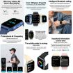 ZW36 1.83" Pink Smart Watch with BT Call, Blood Oxygen/Pressure/Heart Rate - 6