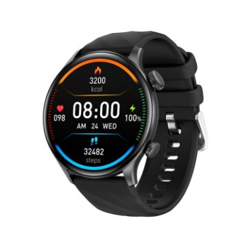 ZW63 Smart Watch - 1.39" Screen, Heart Rate/BP/Sugar/Oxygen/Temp Test (Black) - 1
