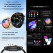 ZW63 Smart Watch - 1.39" Screen, Heart Rate/BP/Sugar/Oxygen/Temp Test (Black) - 4