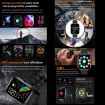 ZW65 Fitness Smart Watch, 2.01" Display, Blood Oxygen/Pressure/Heart Rate, Black - 5