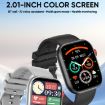 LC88 2" Square Screen Smart Watch, BT Call, Heart Rate/BP/O2/Sleep Monitor - 3