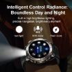 HT30 Smart Watch - 1.7" IP68 Waterproof, Flashlight, Compass, Black - 6