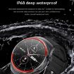 T82 1.43" Round Screen BT Call Smart Watch, Heart Rate, Blue Silicone Strap - 7