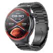 T82 1.43" Round Screen Smart Watch, BT Call, Health Monitoring, Black Strap - 1