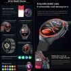T82 1.43" Round Screen Smart Watch, BT Call, Health Monitoring, Black Strap - 8
