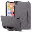iPad Pro 13 2024 Grey TPU Leather Back Case with Wristband - 1
