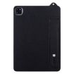 iPad Pro 13 2024 Black TPU Leather Back Case with Wristband - 2