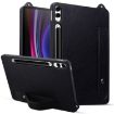 Samsung Galaxy Tab S10+/S9+/S8+ TPU Leather Case with Wristband (Black) - 1