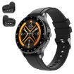 X20 1.43" IP67 Waterproof Smart Watch with Bluetooth Earphones - Black - 1