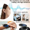 X20 1.43" IP67 Waterproof Smart Watch with Bluetooth Earphones - Black - 7