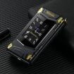 M7+ 4G Dual Screen Flip Phone, 6800mAh, Dual SIM, SOS, EU Plug, Black - 2