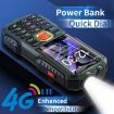 Q7+ 4G Elder Rugged Phone, 1.77", 16800mAh, Dual SIM, SOS, FM, Black - 4