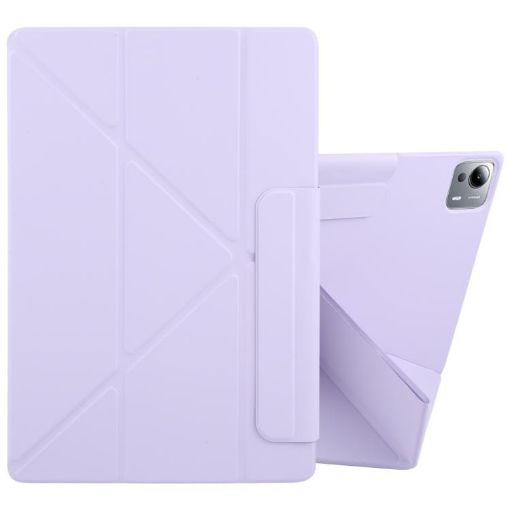 Xiaomi Pad 7 Ultra Purple Magnetic Leather Tablet Case - 1