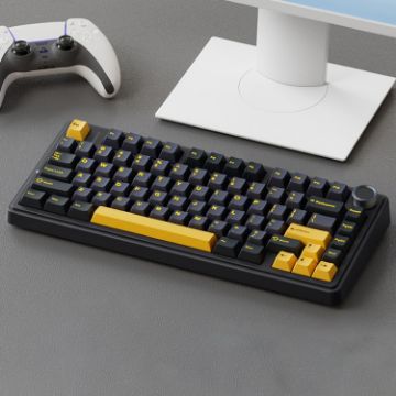 AULA F75 80 Keys RGB Mechanical Keyboard Wired/2.4G/Bluetooth Black - 1