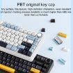 AULA F75 80-Key RGB Mechanical Keyboard Wired/2.4G/Bluetooth Grey - 4