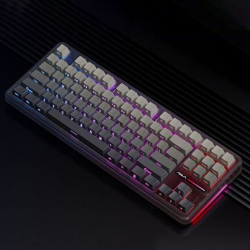 AULA F87 Pro 87-Key RGB Mechanical Keyboard - Wired/2.4G/Bluetooth - 1