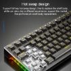 AULA F98 Pro 99-Key RGB Mechanical Keyboard, Ice Crystal Shaft, Wired/2.4G/Bluetooth - 4