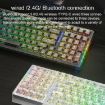 AULA F98 Pro 99-Key RGB Mechanical Keyboard, Ice Crystal Shaft, Wired/2.4G/Bluetooth - 5