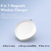 Portable 4 in 1 Smart Watch Magnetic Wireless Charger - White - 6