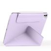 iPad Pro 13 2024 Purple Magnetic Leather Tablet Case with Fixed Buckle - 5