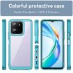 For Honor X6b Acrylic Hybrid TPU Phone Case - Transparent Blue - 2