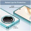 For Honor Magic7 Lite Transparent Blue Acrylic Hybrid TPU Phone Case - 6