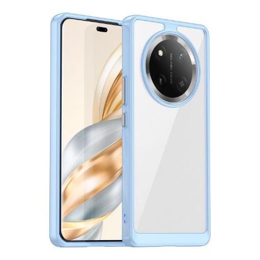 For Honor X9c Blue Acrylic Hybrid TPU Phone Case - Colorful Series - 1