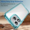For Honor X70i Transparent Blue Acrylic TPU Phone Case - Colorful Series - 3