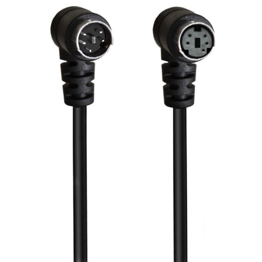 Mini DIN 5 Pin Audio/Video Cable 1.8m (M to F Elbow) - 1