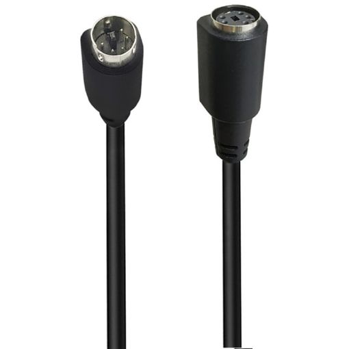 3m Mini DIN 5 Pin Audio/Video Cable (Male to Female Straight) - 1