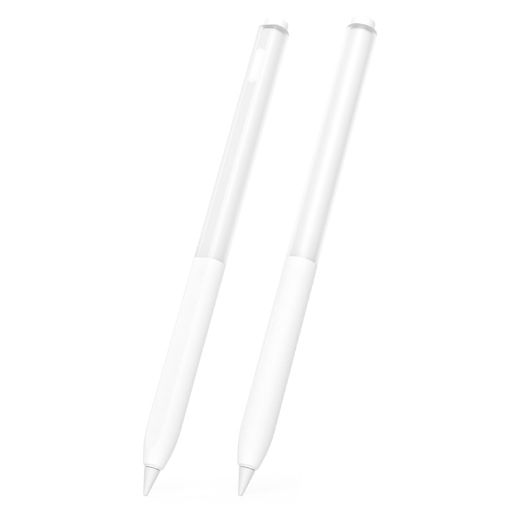 Vivo Pencil 2S/iQOO Pencil2s Stylus Pen Silicone Cover 2pcs Set White - 1