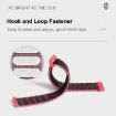 Samsung Galaxy Watch 46mm Nylon Braided Band - Red Black - 5