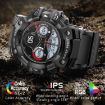 Camouflage Blue LC21 1.32" TFT Sports Smart Watch with Blood Oxygen Monitor - 4