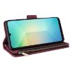 Samsung Galaxy A07 4G/5G Wine Red Leather Wallet Phone Case - 6