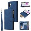 Samsung Galaxy A17 5G Frosted Zipper Wallet Leather Case - Blue - 1
