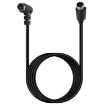 Mini DIN 7 Pin S-Video Cable 0.5m Straight to Elbow Audio/Video - 2