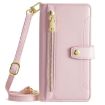 Redmi A5 4G Pink Sheep Texture Cross-body Wallet Leather Case - 2