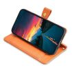 Redmi Note 14S 4G Orange Sheep Texture Leather Wallet Phone Case - 4
