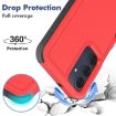 Samsung Galaxy A16 5G Red Phone Case - 2 in 1 PC + TPU Cover - 3
