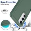 Samsung Galaxy A35/A55 5G Phone Case, 2 in 1 PC + TPU, Dark Green - 3