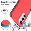 Samsung Galaxy A35/A55 5G Red 2-in-1 PC+TPU Phone Case - 3