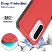Samsung Galaxy A56 5G Red Phone Case - 2 in 1 PC + TPU Cover - 3