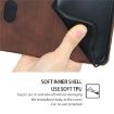 Redmi A5 4G 171.7mm Dark Brown Magnetic Leather Phone Case - 7